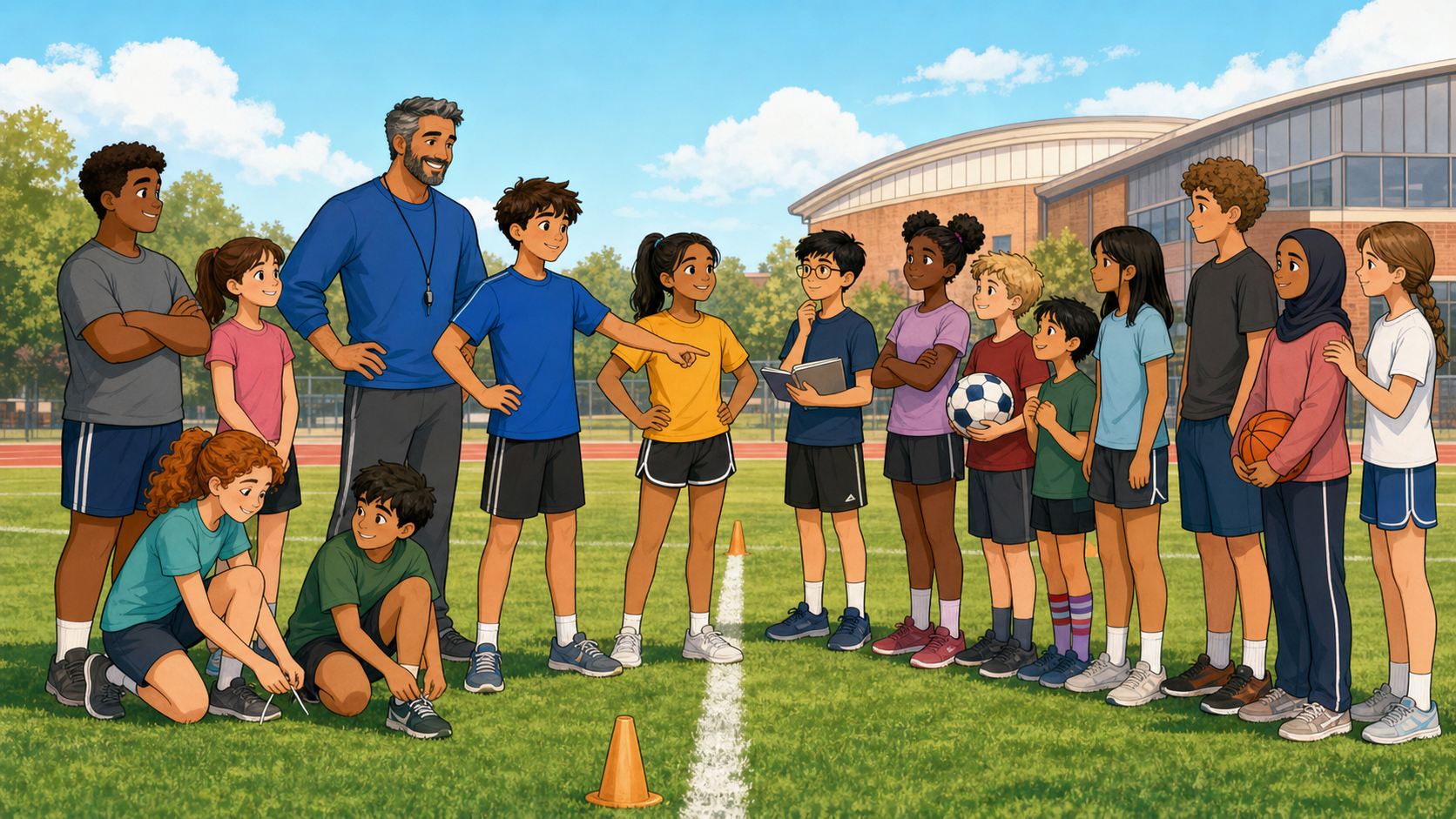 Select. illustrated through youth sports coaching